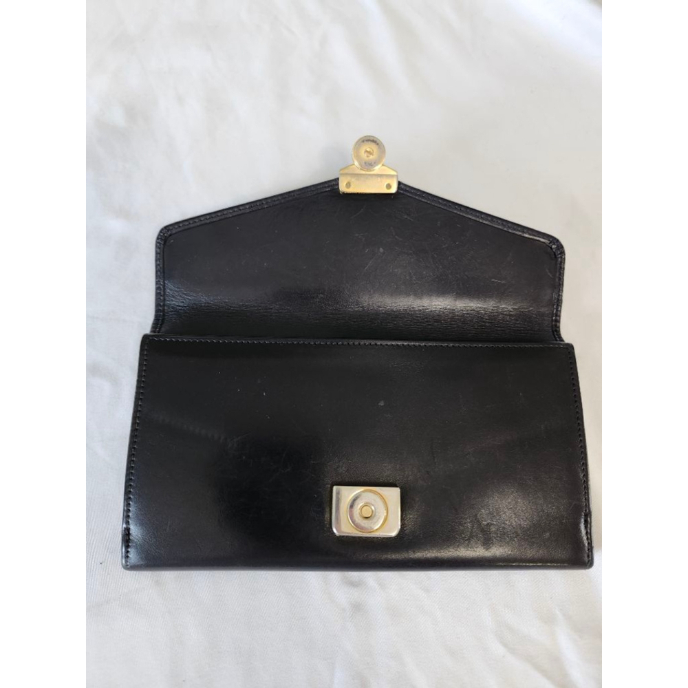Salvatore Ferragamo Black Leather Wallet One Size - Picture 9 of 15
